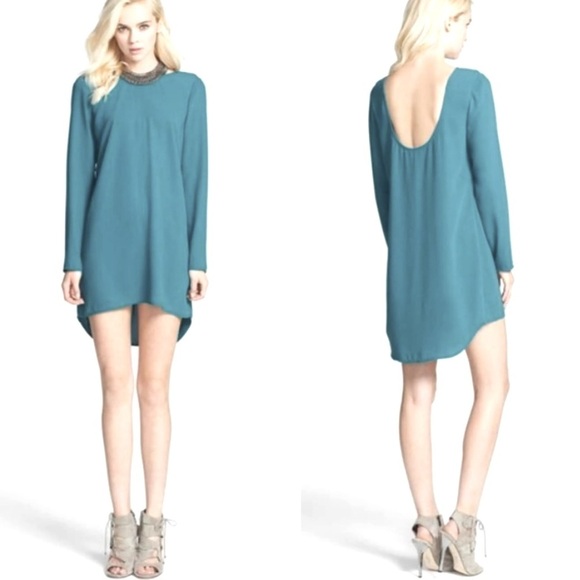 Tildon Long Sleeve Dress Teal Size XS - Picture 1 of 8
